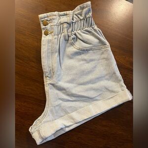 FOREVER 21 Denim Paperbag Shorts